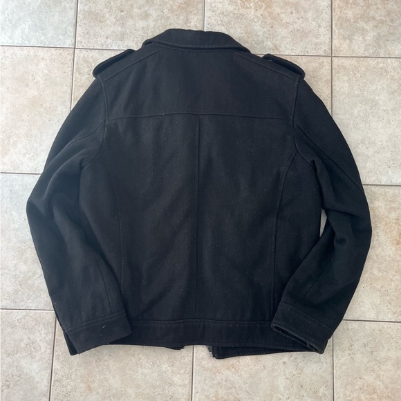 Guess Men’s Small Coat Jacket With removable Hoodie, Black - Picture 4 of 7